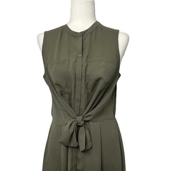 Mossimo Supply Co Green Sleeveless A-Line Dress - Picture 2 of 12